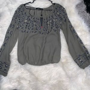 BKE Boutique Beaded Top